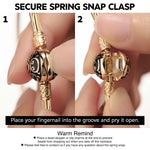 Sterling Silver Luck and Protection Charms Necklace Set In 14K Gold Plated