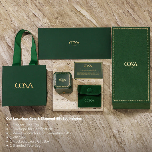 gona- Exquisite Luxury Ring Jewelry Box - (Ships With Order, Not Up For Individual Sale)