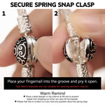 Sterling Silver XL Size Cyberpunk Charms Bracelet Set With Enamel In White Gold Plated For Men (Includes bracelet and all charms shown)