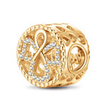 Angel Tarnish-resistant Silver Charms In 14K Gold Plated