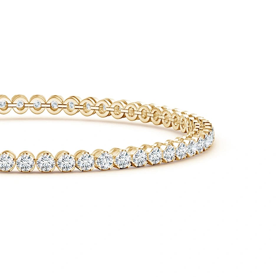 Tennis Bracelet - 3.02 Carat 14K Yellow Gold with Round Brillant Cut Lab-Grown Diamond