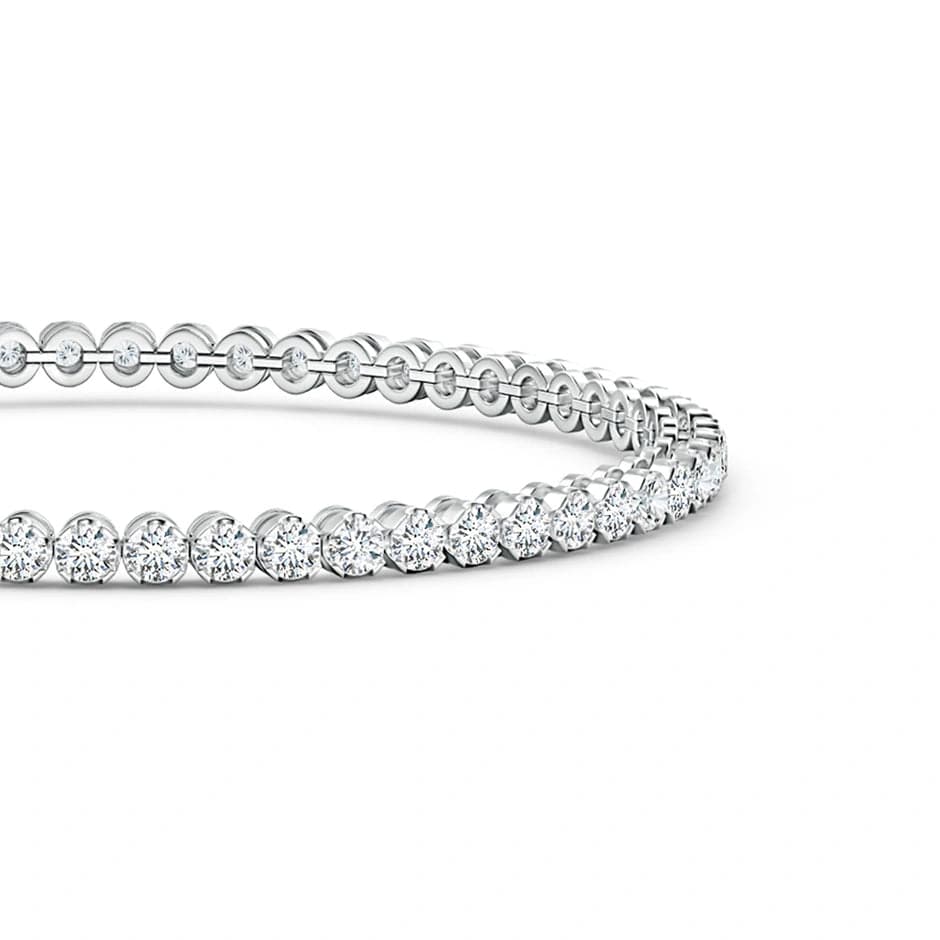 Tennis Bracelet - 3.02 Carat 14K White Gold with Round Brillant Cut Lab-Grown Diamond