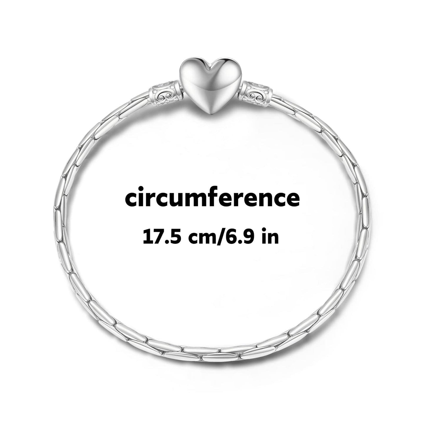 Sterling Silver Universal Bamboo Chain Bracelet In White Gold Plated
