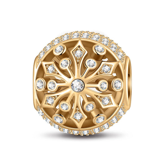 gon- Snow Dance Tarnish-resistant Silver Charms In 14K Gold Plated