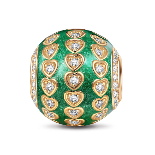 gona- Infinite Love Tarnish-resistant Silver Charms With Enamel In 14K Gold Plated