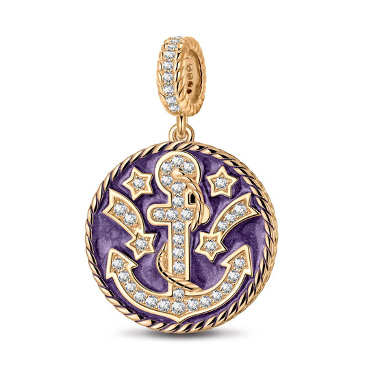 gona- GONA Journey To The Stars Tarnish-resistant Silver Dangle Charms With Enamel In 14K Gold Plated