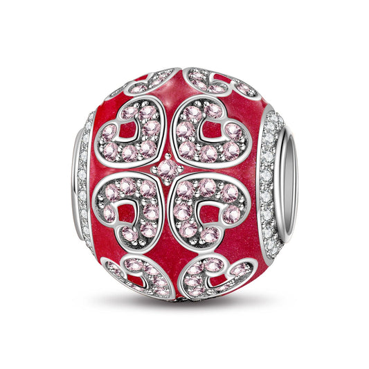 gona- Encounter Luck Tarnish-resistant Silver Charms With Enamel In White Gold Plated