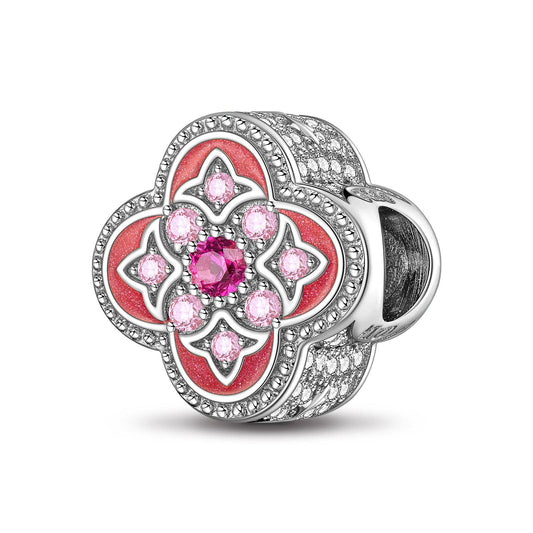 gona- Laurel On An August Night Tarnish-resistant Silver Charms With Enamel In White Gold Plated