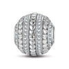 Strings Of Love Tarnish-resistant Silver Charms In White Gold Plated