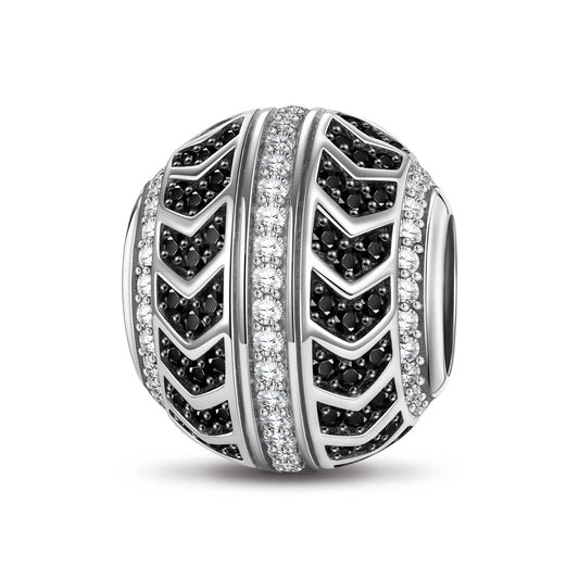 gona- XL Size The Power To Move Forward Tarnish-resistant Silver Charms In Two-Tone Plating For Men