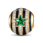 XL Size Shields Tarnish-resistant Silver Charms With Enamel In 14K Gold Plated For Men