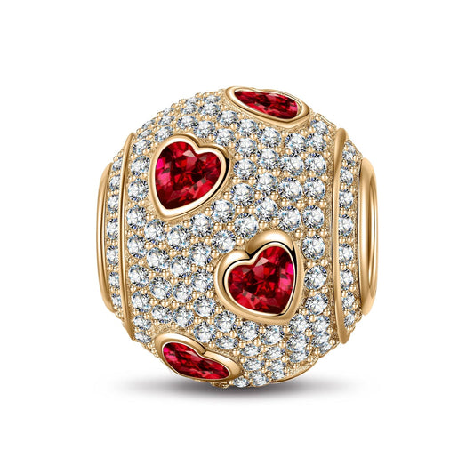gon- Little Sweetheart Tarnish-resistant Silver Charms In 14K Gold Plated