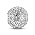 XL Size Dark Forest Tarnish-resistant Silver Charms In White Gold Plated For Men