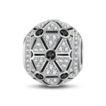 XL Size Dark Fission Tarnish-resistant Silver Charms In White Gold Plated For Men