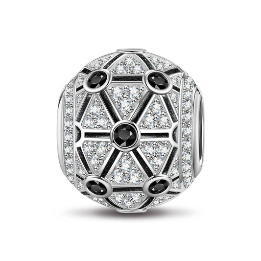 gona- XL Size Dark Fission Tarnish-resistant Silver Charms In White Gold Plated For Men