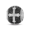 XL Size Imperial Faith Tarnish-resistant Silver Charms In White Gold Plated For Men