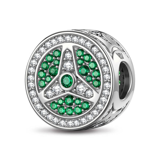 gona- XL Size StarDrive Tarnish-resistant Silver Charms In White Gold Plated For Men
