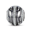 XL Size Setting Sail Tarnish-resistant Silver Charms With Enamel In White Gold Plated For Men