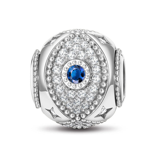 gona- Devil's Eye Tarnish-resistant Silver Lucky Charms In White Gold Plated