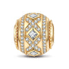 Star Halo Tarnish-resistant Silver Lucky Charms In 14K Gold Plated