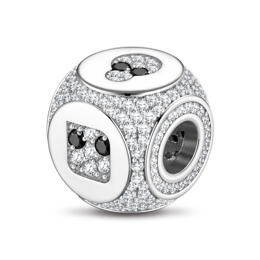 gona- Machinery and Humanity Tarnish-resistant Silver Charms In White Gold Plated