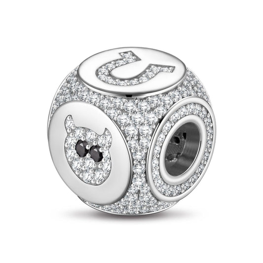 gona- Fate and Choice Tarnish-resistant Silver Charms In White Gold Plated