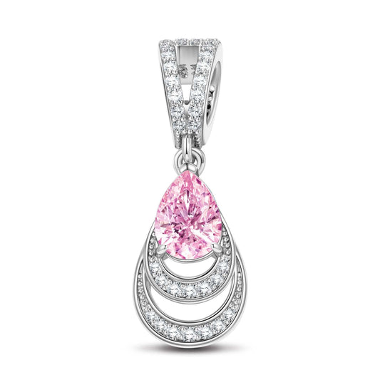 gona- Mermaid's Tear Tarnish-resistant Silver Dangle Charms In White Gold Plated
