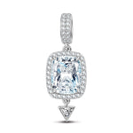 Metropolitan Muse Tarnish-resistant Silver Dangle Charms In White Gold Plated