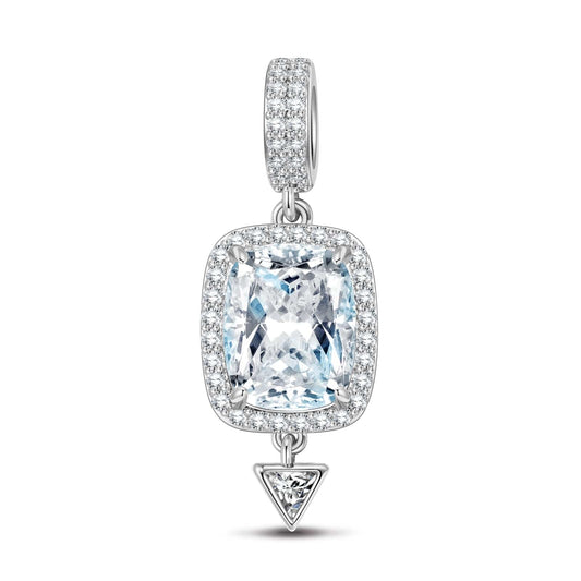 gona- Metropolitan Muse Tarnish-resistant Silver Dangle Charms In White Gold Plated