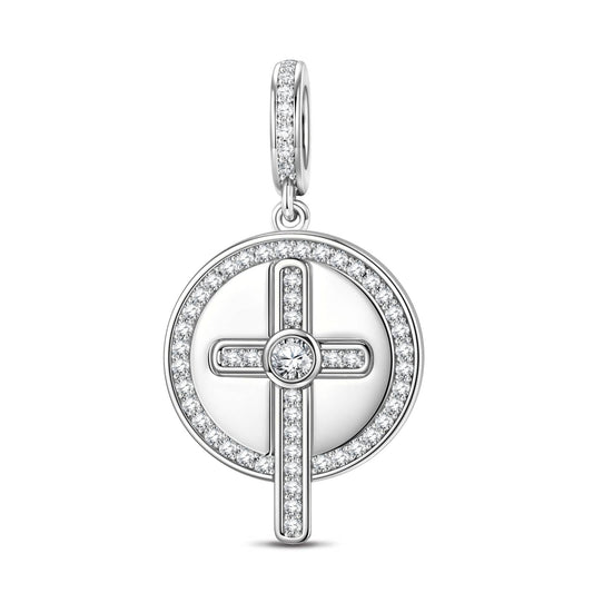 gona- Sacred Overflow Tarnish-resistant Silver Dangle Charms In White Gold Plated