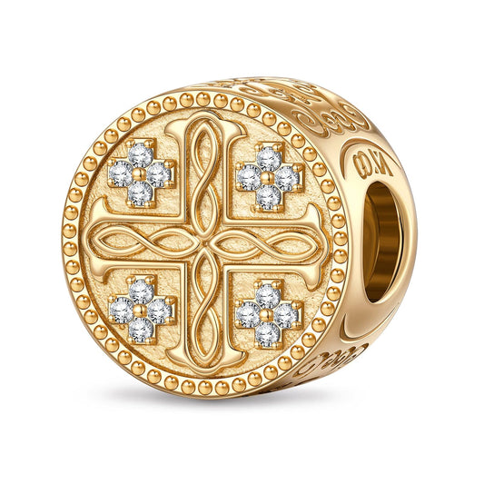 gona- Judgement Tarnish-resistant Silver Charms In 14K Gold Plated