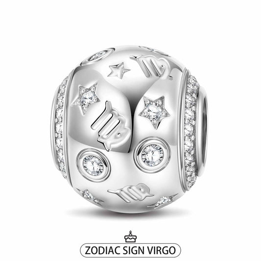 gona- Virgo Tarnish-resistant Silver Constellation Charms In White Gold Plated