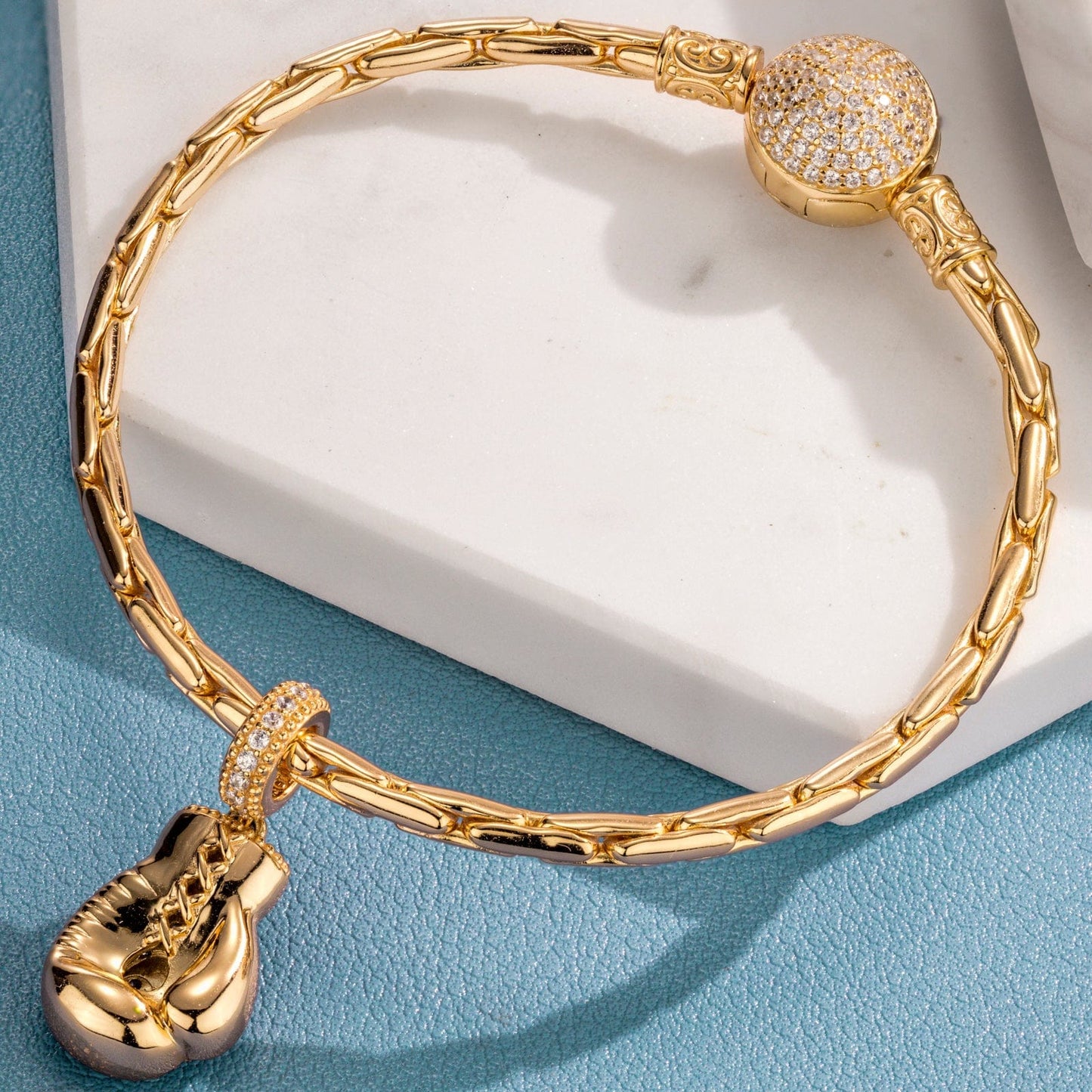 Baseball Heart Tarnish-resistant Silver Dangle Charms In 14K Gold Plated