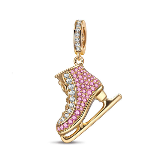 gon- Ice Fairies Tarnish-resistant Silver Dangle Charms In 14K Gold Plated