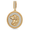 Customizable Engraving Labrador Retriever Tarnish-resistant Silver Dangle Charms In 14K Gold Plated
