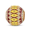 Glorious Marquise Tarnish-resistant Silver Charms With Enamel In 14K Gold Plated