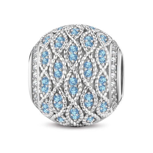 gona- Gentle Waves Tarnish-resistant Silver Charms In White Gold Plated