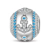 Sturdy Anchor Tarnish-resistant Silver Charms In White Gold Plated