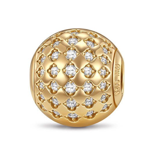 gon- Sparkling Waves Tarnish-resistant Silver Clips In 14K Gold Plated