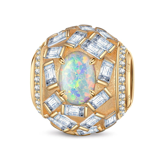 gona- Submerged Beauty Tarnish-resistant Silver Charms In 14K Gold Plated