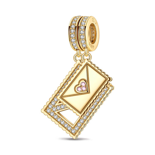 gon- Dream Big, Fly High Tarnish-resistant Silver Dangle Charms In 14K Gold Plated