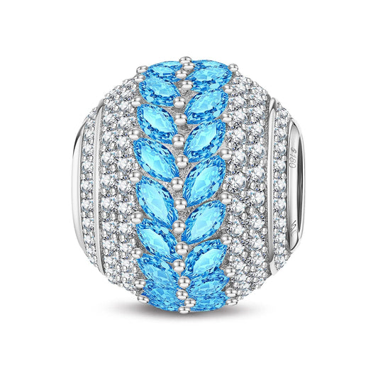 gon- Graceful Waves Tarnish-resistant Silver Charms In White Gold Plated