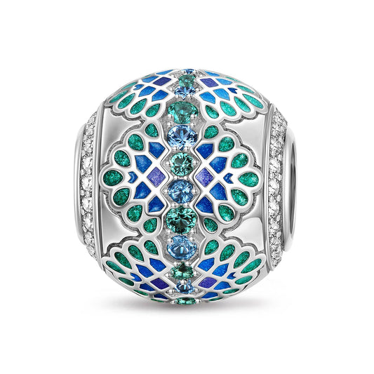 gona- Spring EssenceTarnish-resistant Silver Charms With Enamel In White Gold Plated