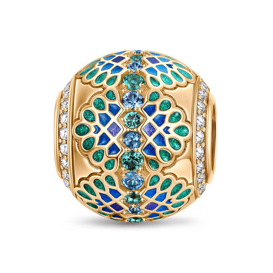 gona- Spring Essence Tarnish-resistant Silver Charms With Enamel In 14K Gold Plated