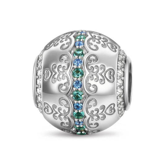 gona- Brilliant Spring Tarnish-resistant Silver Charms In White Gold Plated
