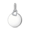Customizable Engraving Pages of Love Tarnish-resistant Silver Dangle Charms In White Gold Plated