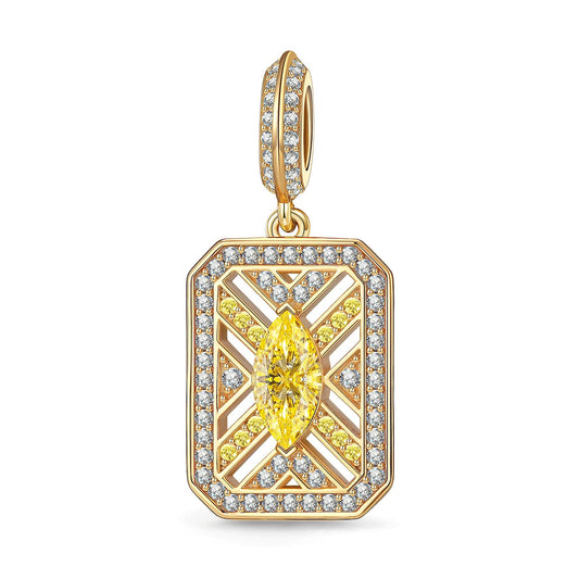 gona- Temporal Treasures Tarnish-resistant Silver Dangle Charms In 14K Gold Plated