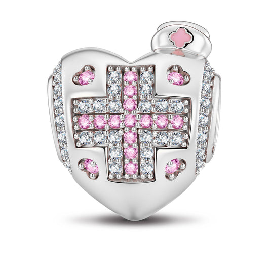 gona- Cross of Healing Tarnish-resistant Silver Charms In White Gold Plated