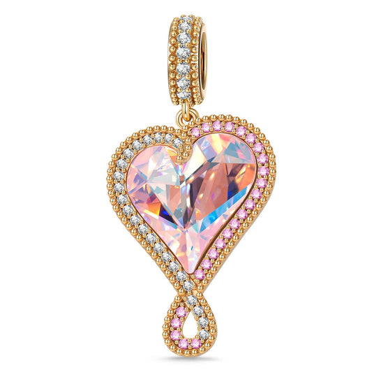 gona- Love's Whispers Tarnish-resistant Silver Dangle Charms In 14K Gold Plated