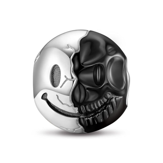 gona- XL Size Tarnish-resistant Silver Charms In Two-Tone Plating For Men